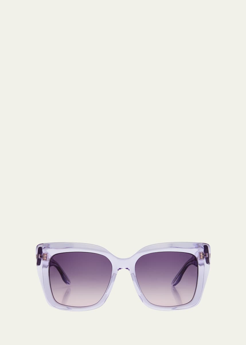 Barton Perreira Devine Square Acetate & Titanium Sunglasses