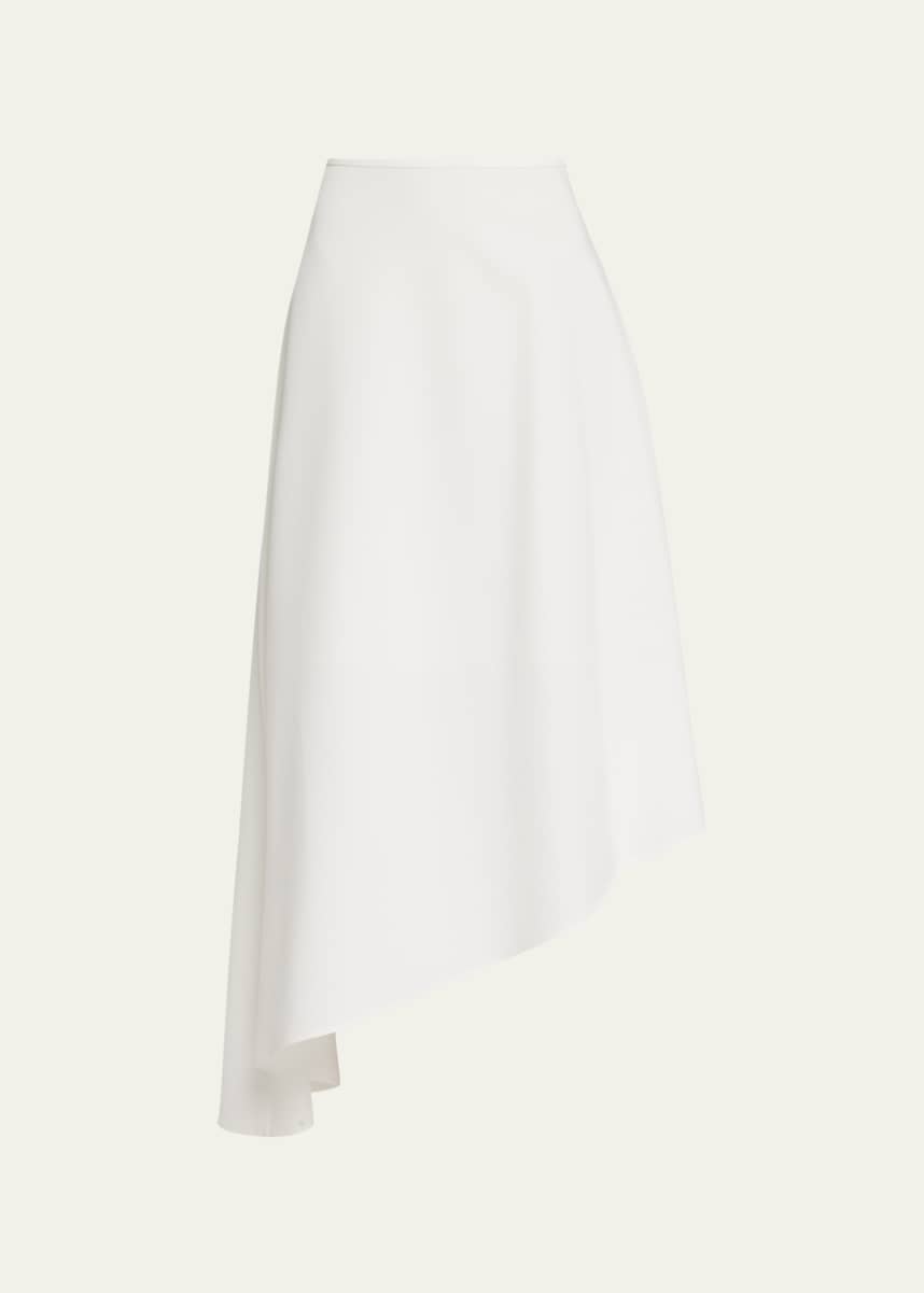 Lafayette 148 New York Finesse Crepe Asymmetric Skirt