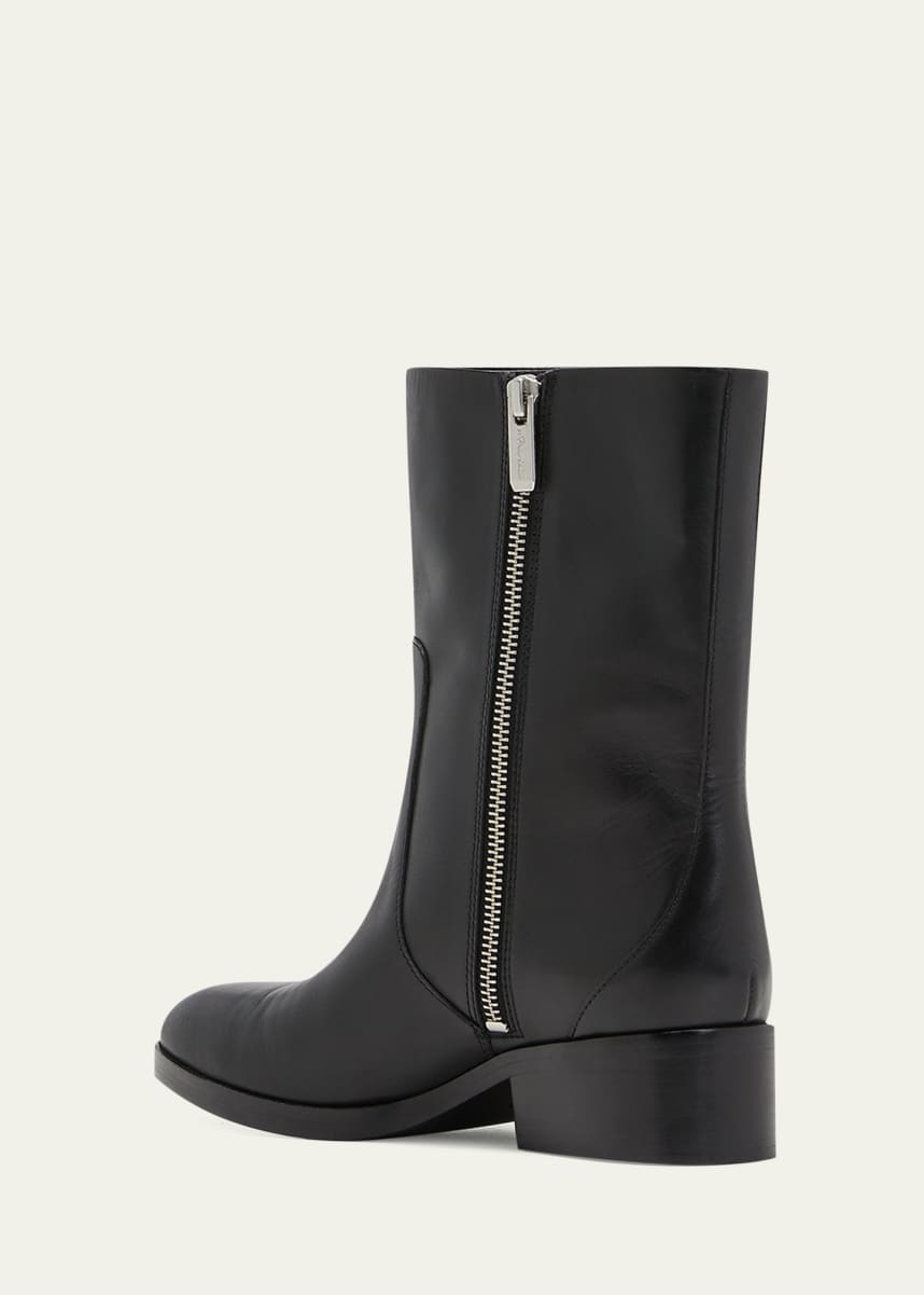 3.1 Phillip Lim Lucien Leather Zip Moto Booties