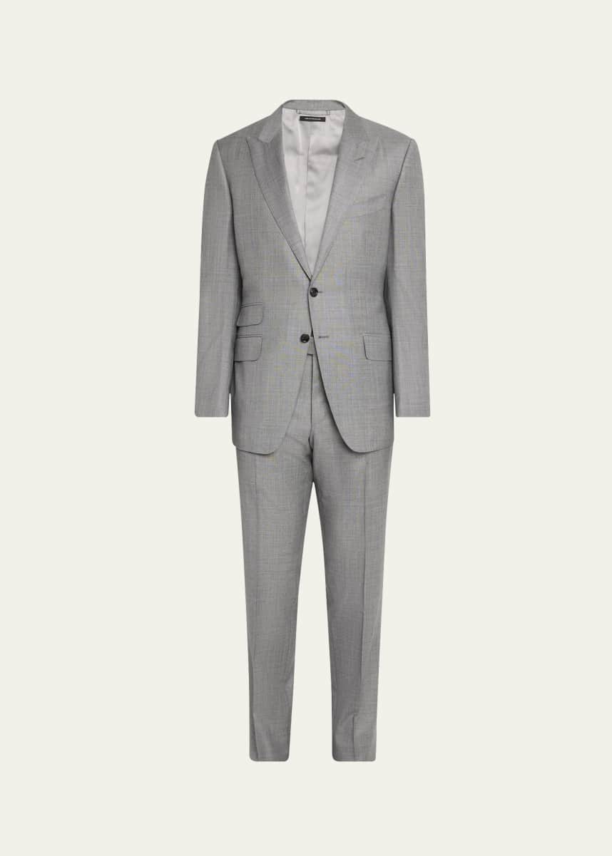 TOM FORD Men's Modern Fit Sharkskin Suit