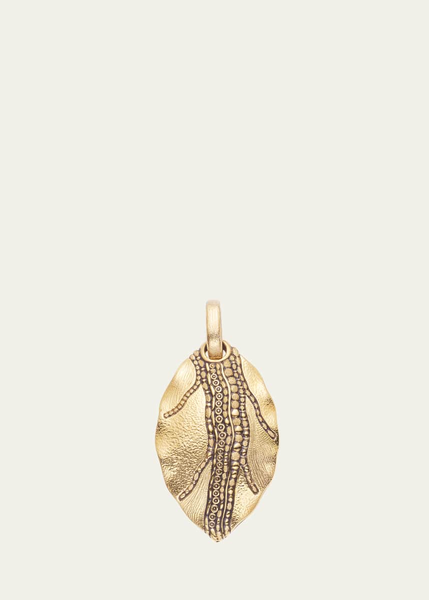 Alex Sepkus 18K Gold Leaf Pendant
