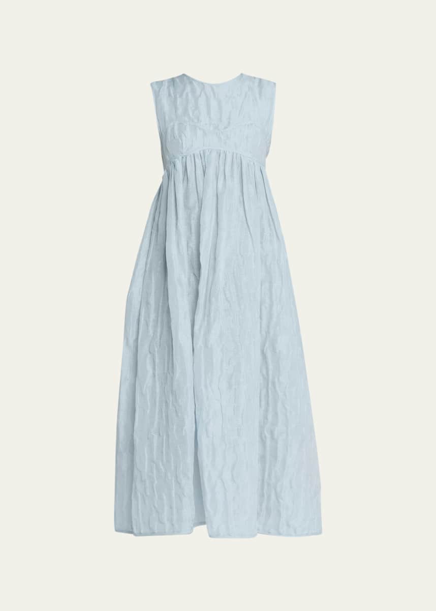 Cecilie Bahnsen Soleil Matelasse Midi Dress