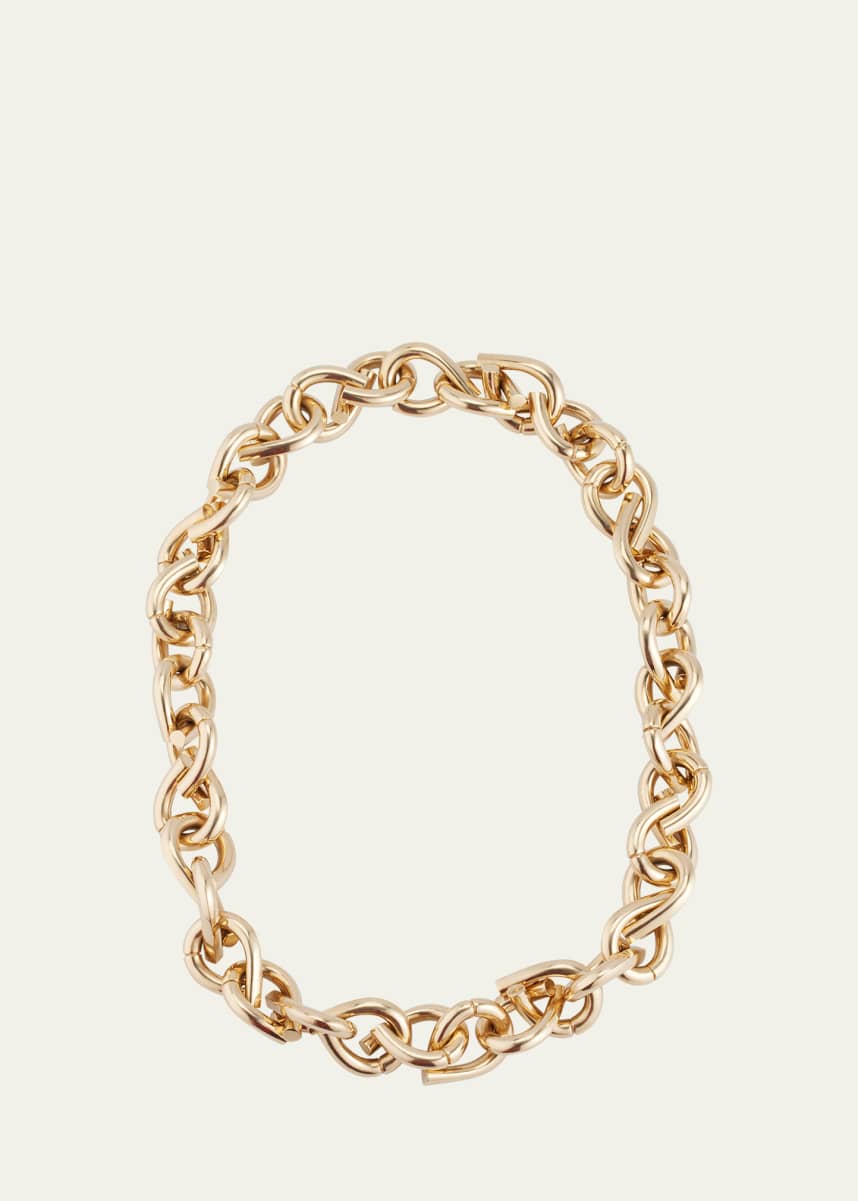 TABAYER 18K Fairmined Gold Large Oera Link Necklace