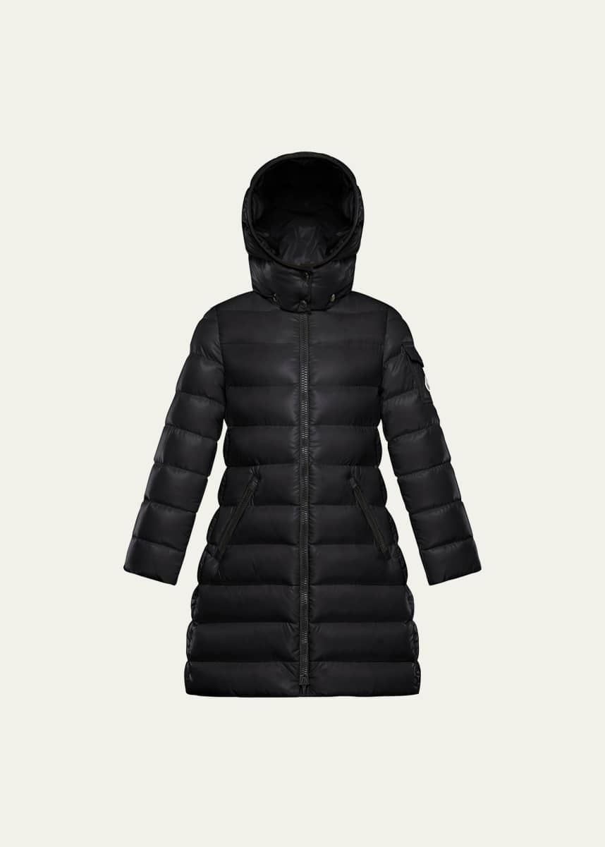 Moncler Kid's Moka Long Puffer Coat, Size 8-14