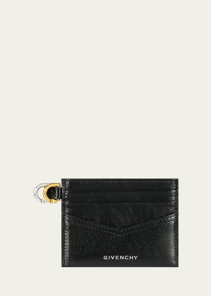Givenchy Voyou Cardholder in Tumbled Leather