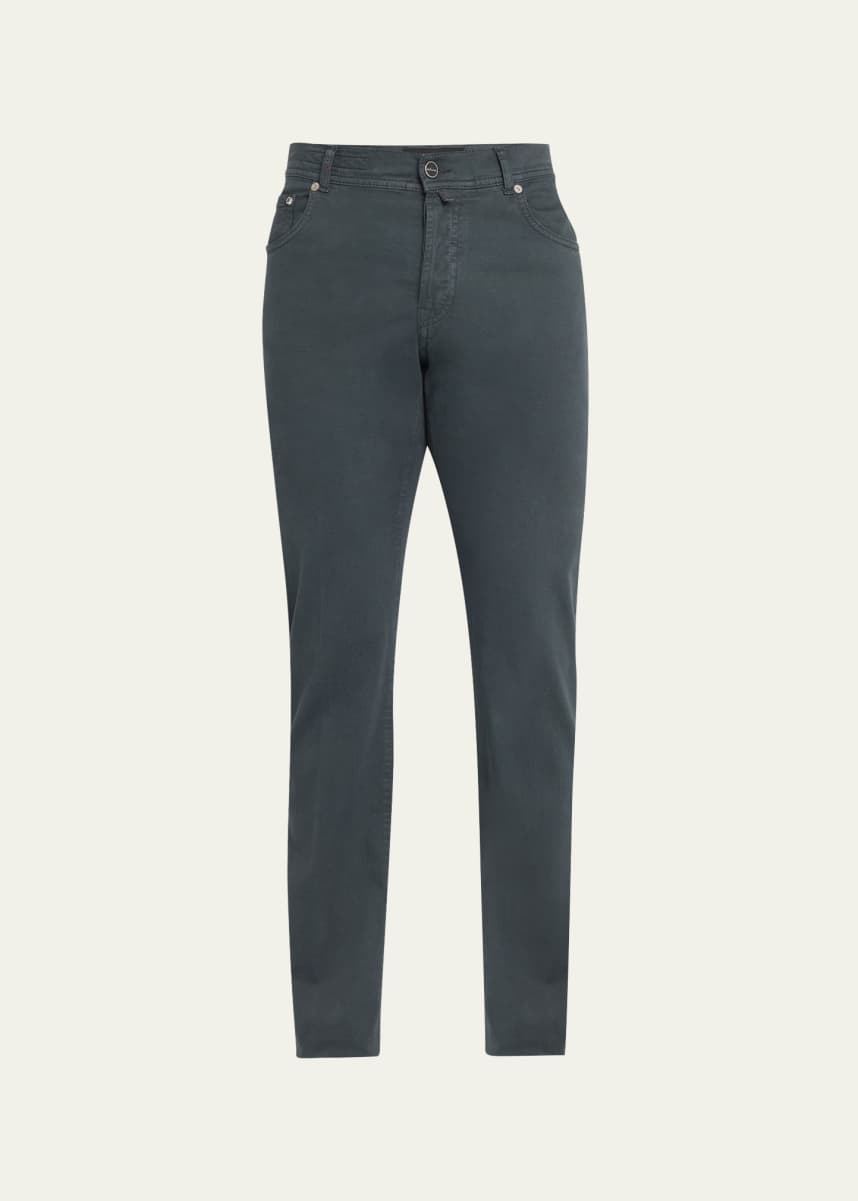 Kiton Men's Cotton-Cashmere 5-Pocket Jeans