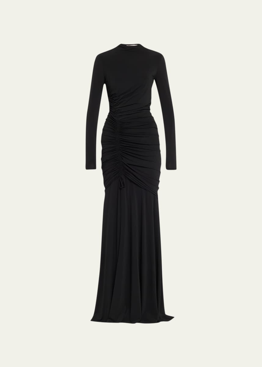 Jason Wu Collection Ruched High-Neck Jersey Gown