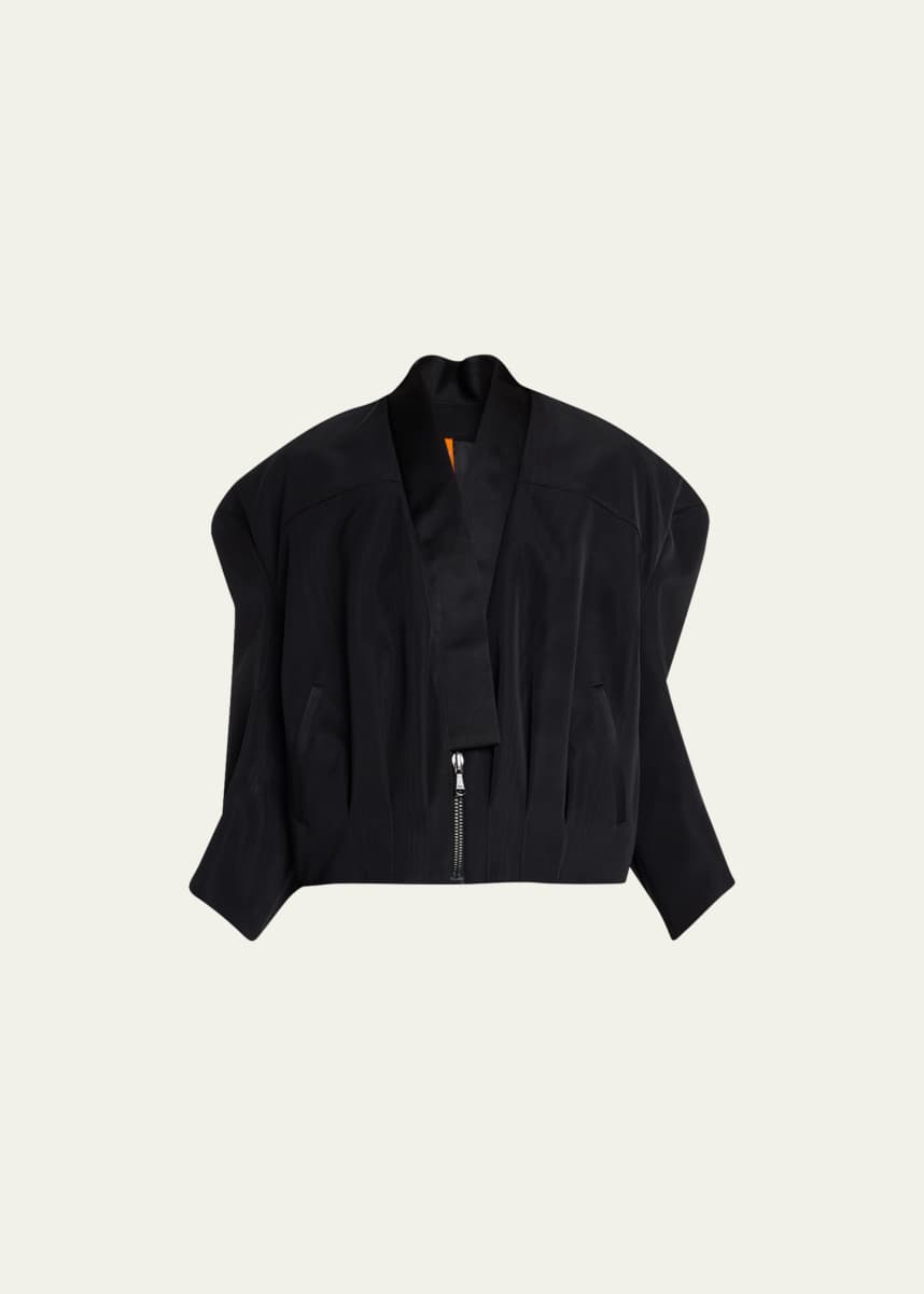 Bach Mai Sculpted Back Bomber Jacket