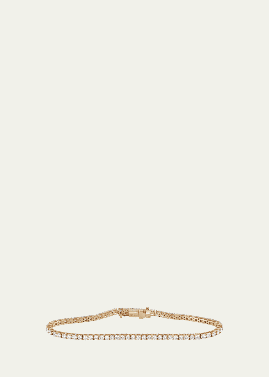 Monica Rich Kosann Bezel-Set Diamond Tennis Bracelet