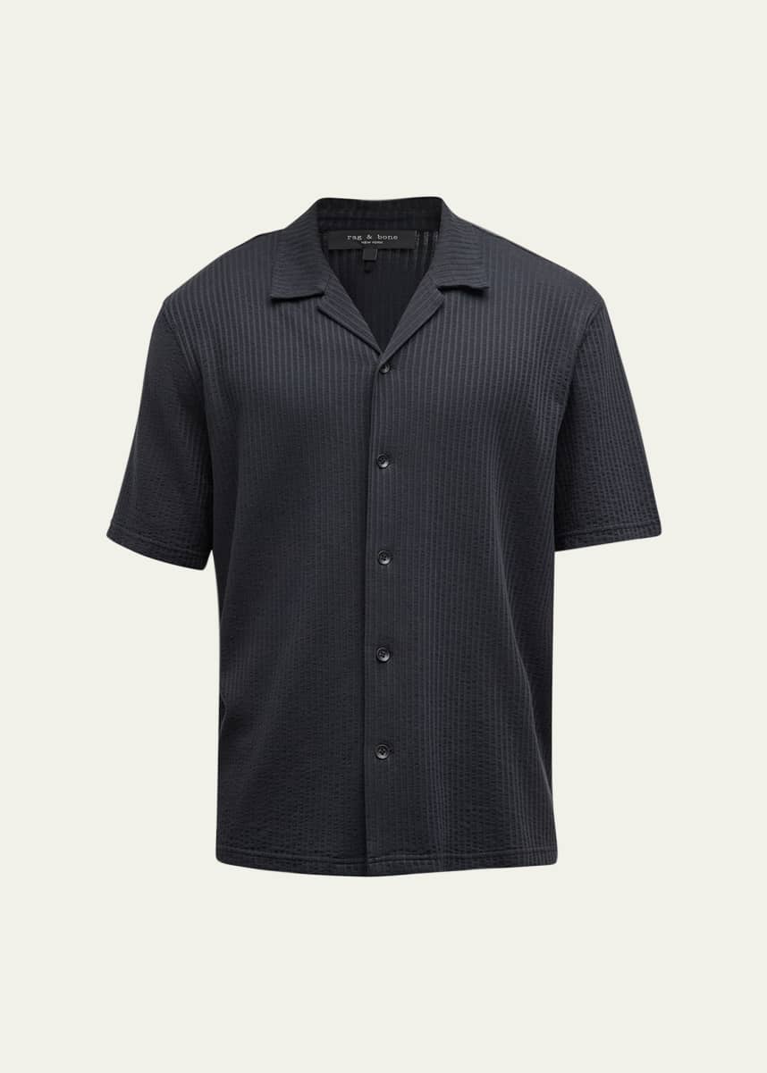 Rag & Bone Men's Avery Seersucker Camp Shirt