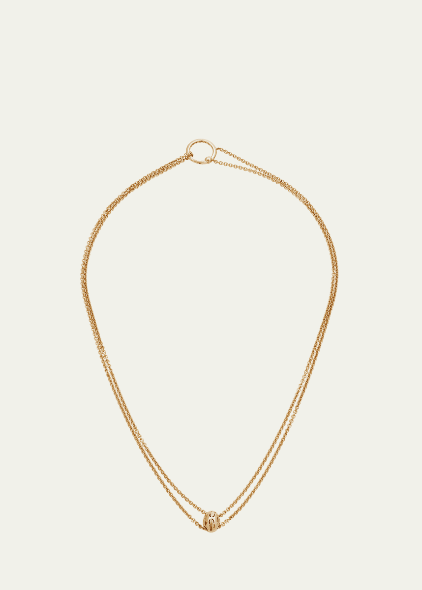 Paul Morelli 18K Yellow Gold Meditation Bell Slider Chain, 36"L