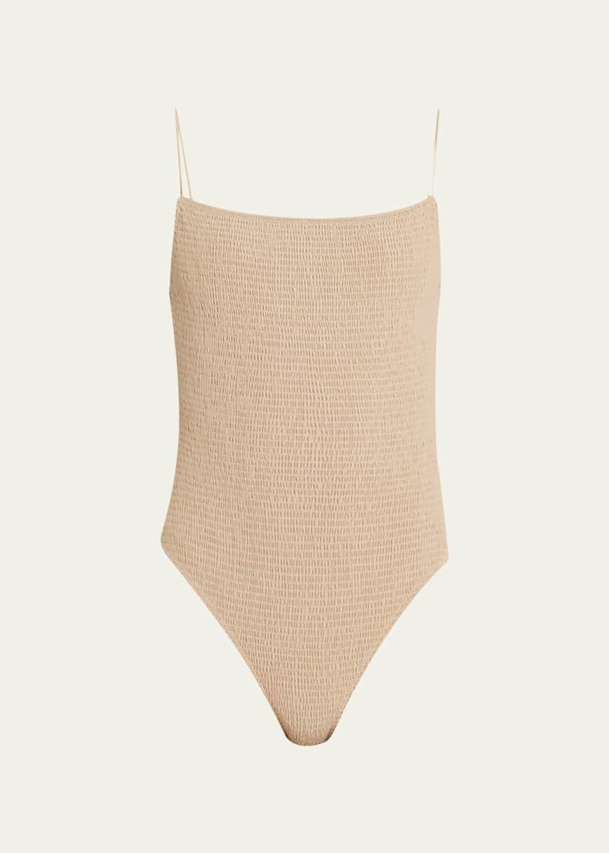 Toteme Smocked One-Piece Swimsuit