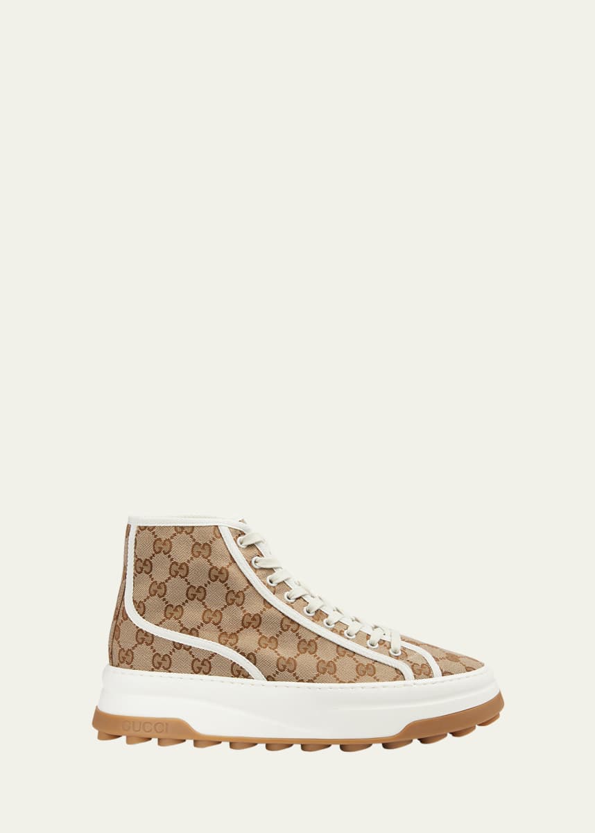 Womens gucci high top trainers hotsell