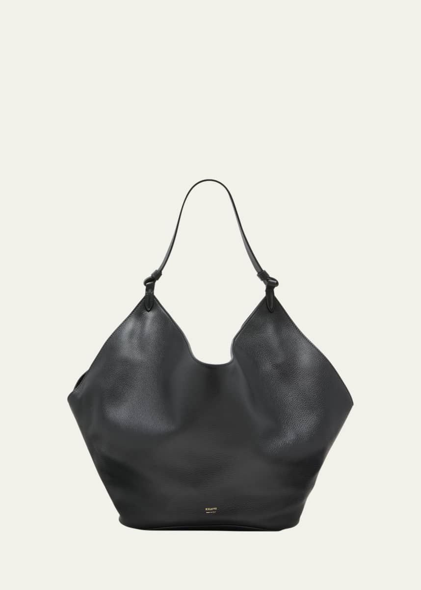 Khaite Lotus Medium Leather Tote Bag