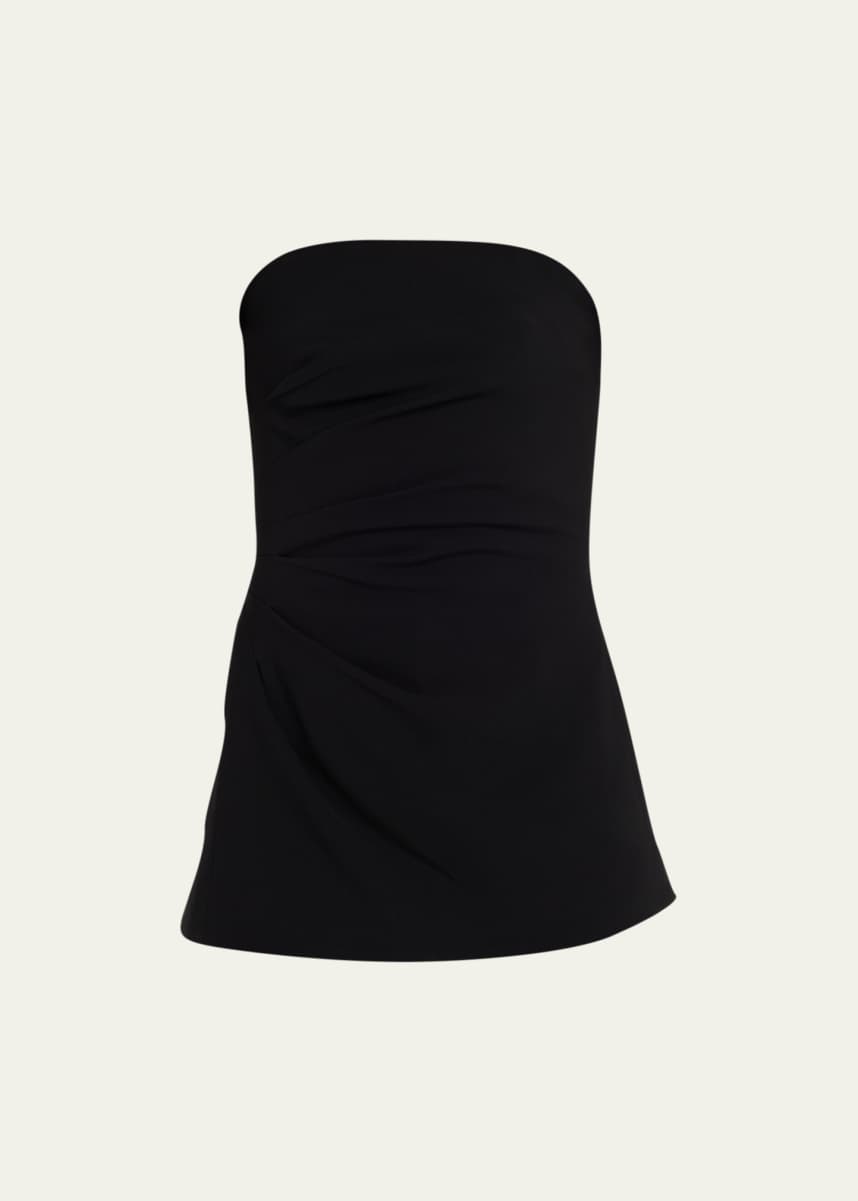 Proenza Schouler Gathered Crepe Strapless Top