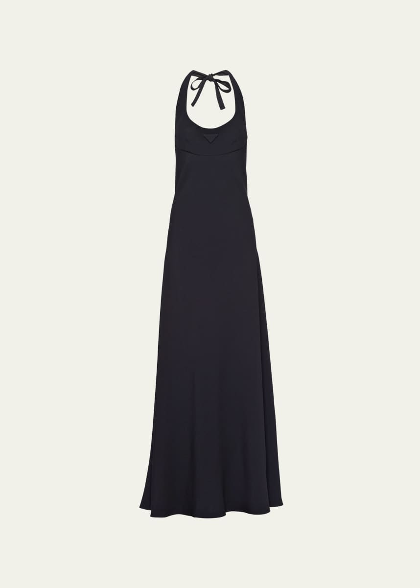 Prada Long Halter Sable Dress