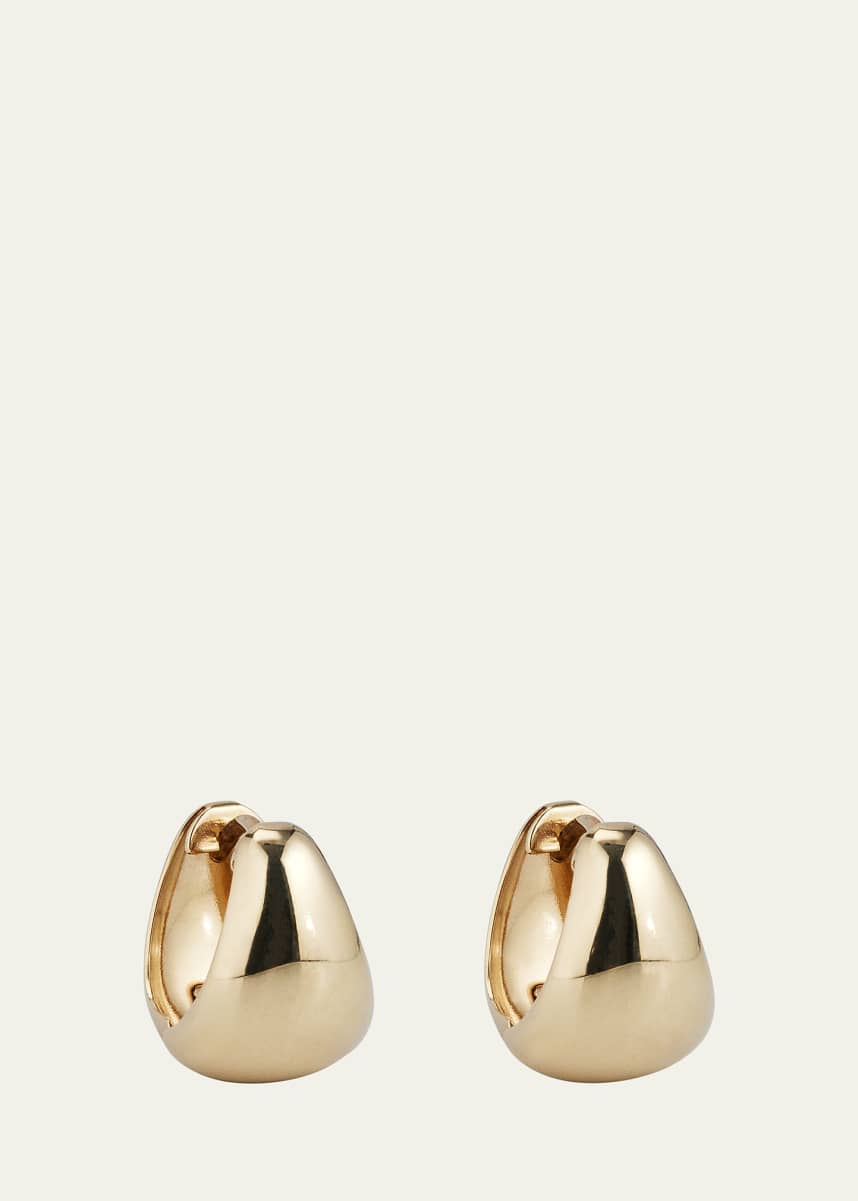 V.BELLAN Danni Huggie Earrings in 14K Yellow Gold