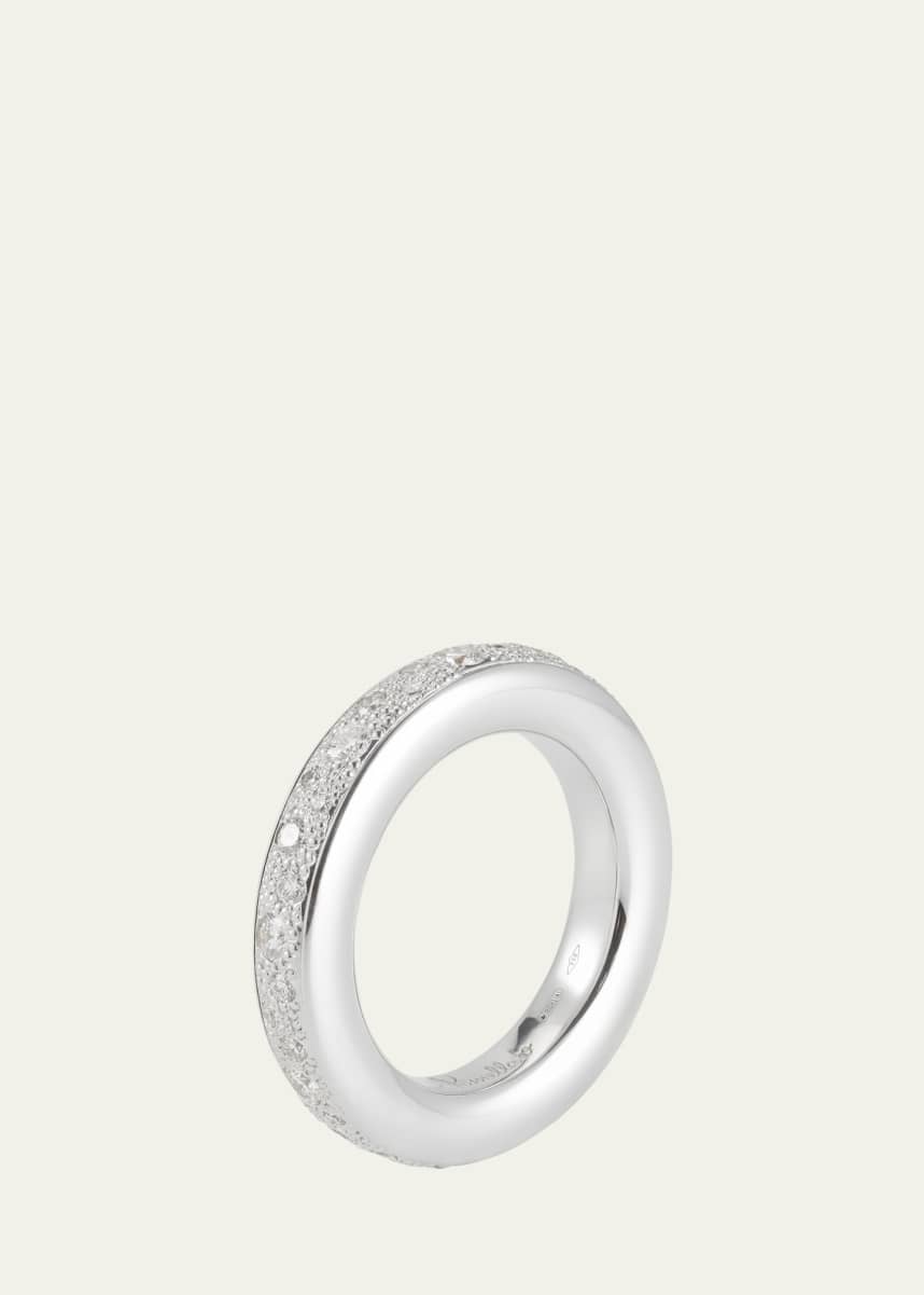 Pomellato 18K White Gold Iconica Diamond Eternity Band Ring