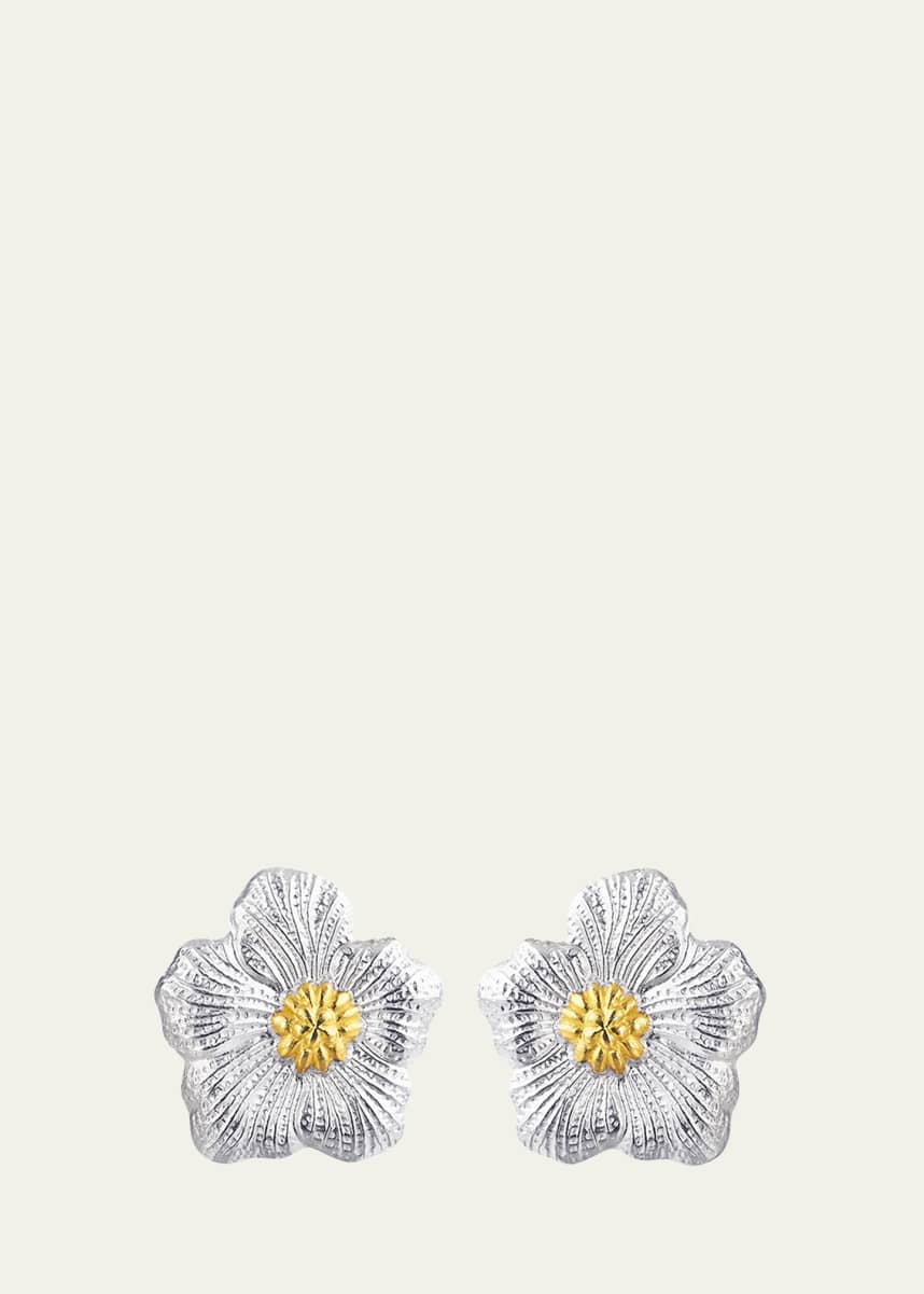 Buccellati Blossoms Gardenia Button Earrings, 1.6cm