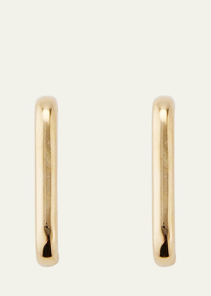 JOLLY BIJOU 14k Gold Barre Earlobe Wrap Earrings