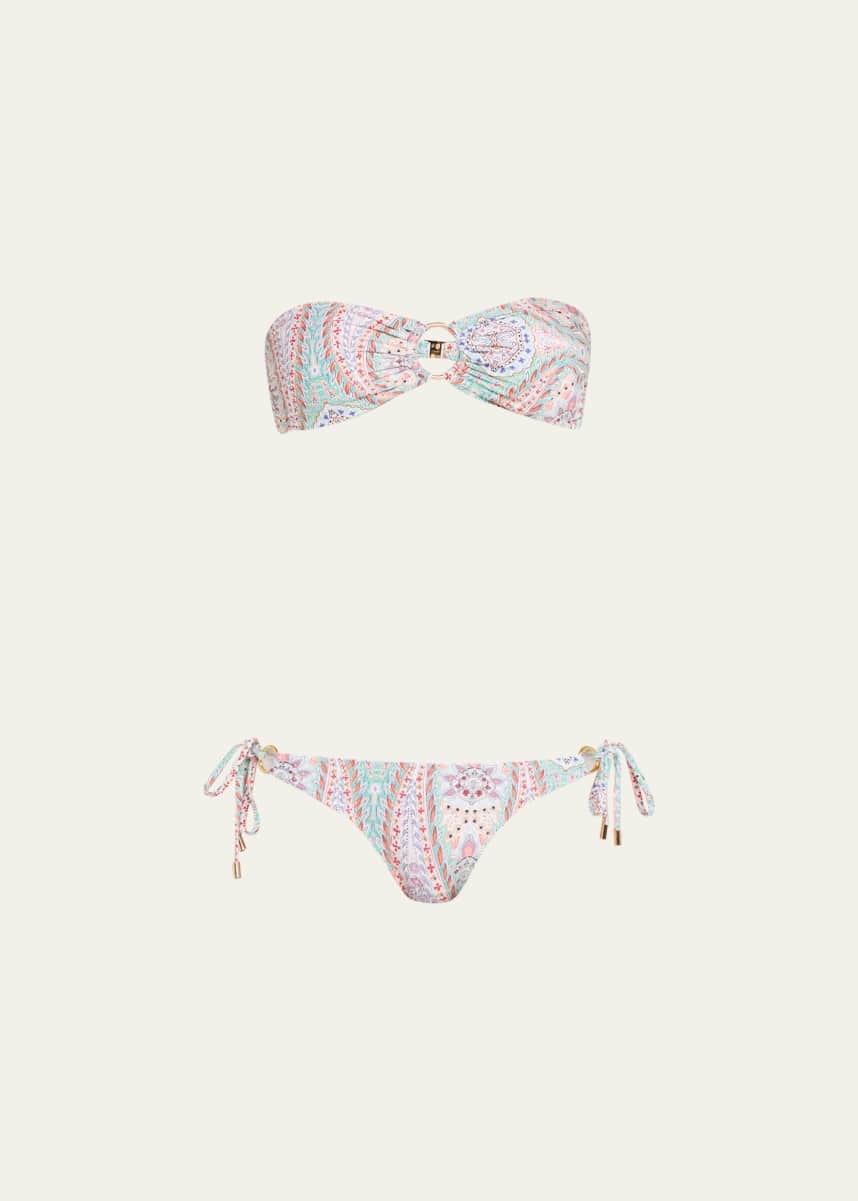 Melissa Odabash Tortola Paisley-Print Bikini Bottoms