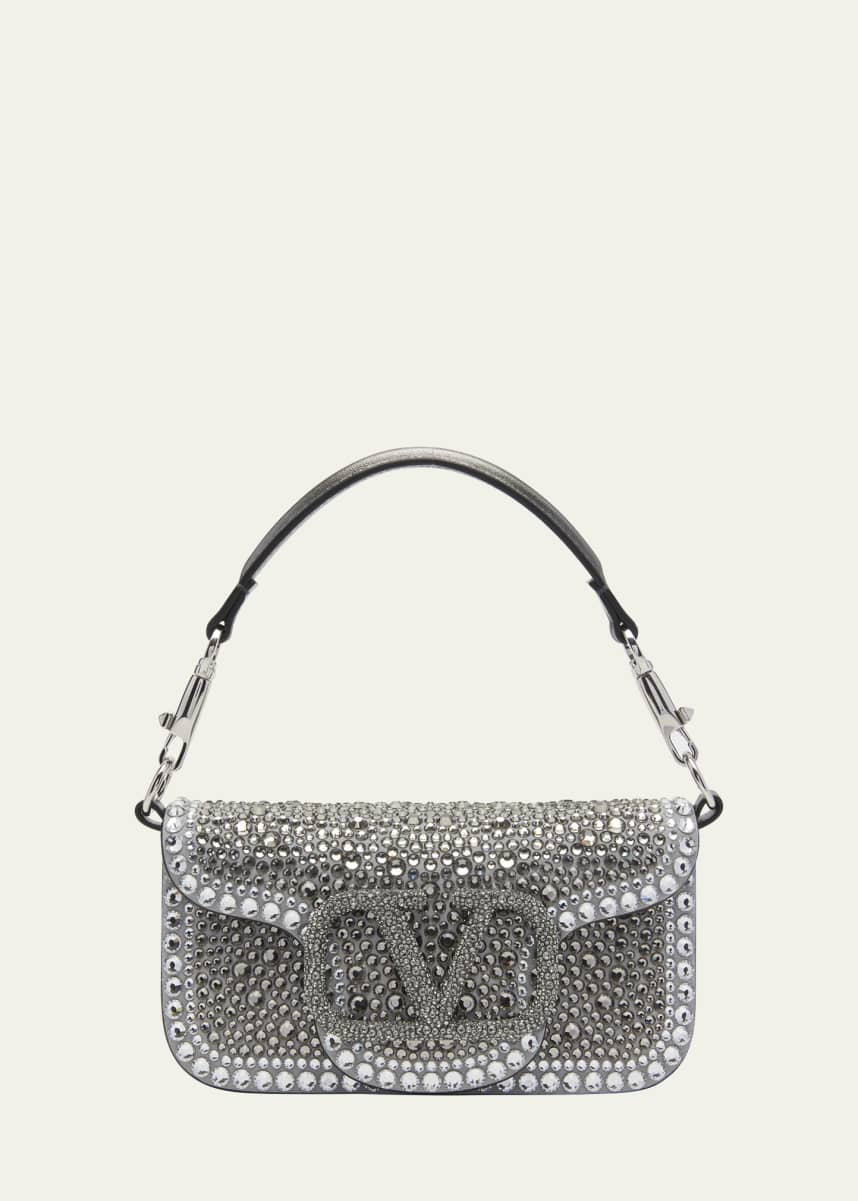 Valentino Garavani Loco Small Rhinestone Shoulder Bag