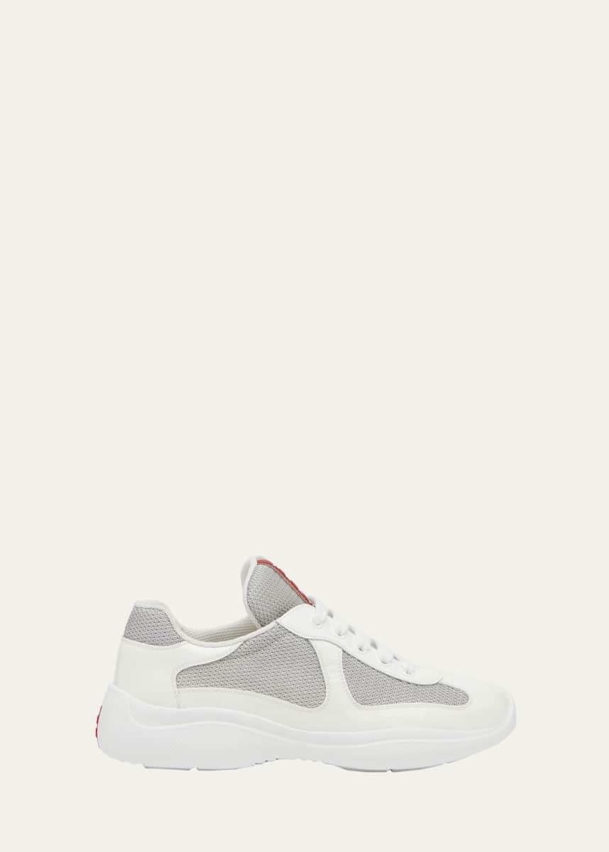 Prada America's Cup Vernice Patent Runner Sneakers