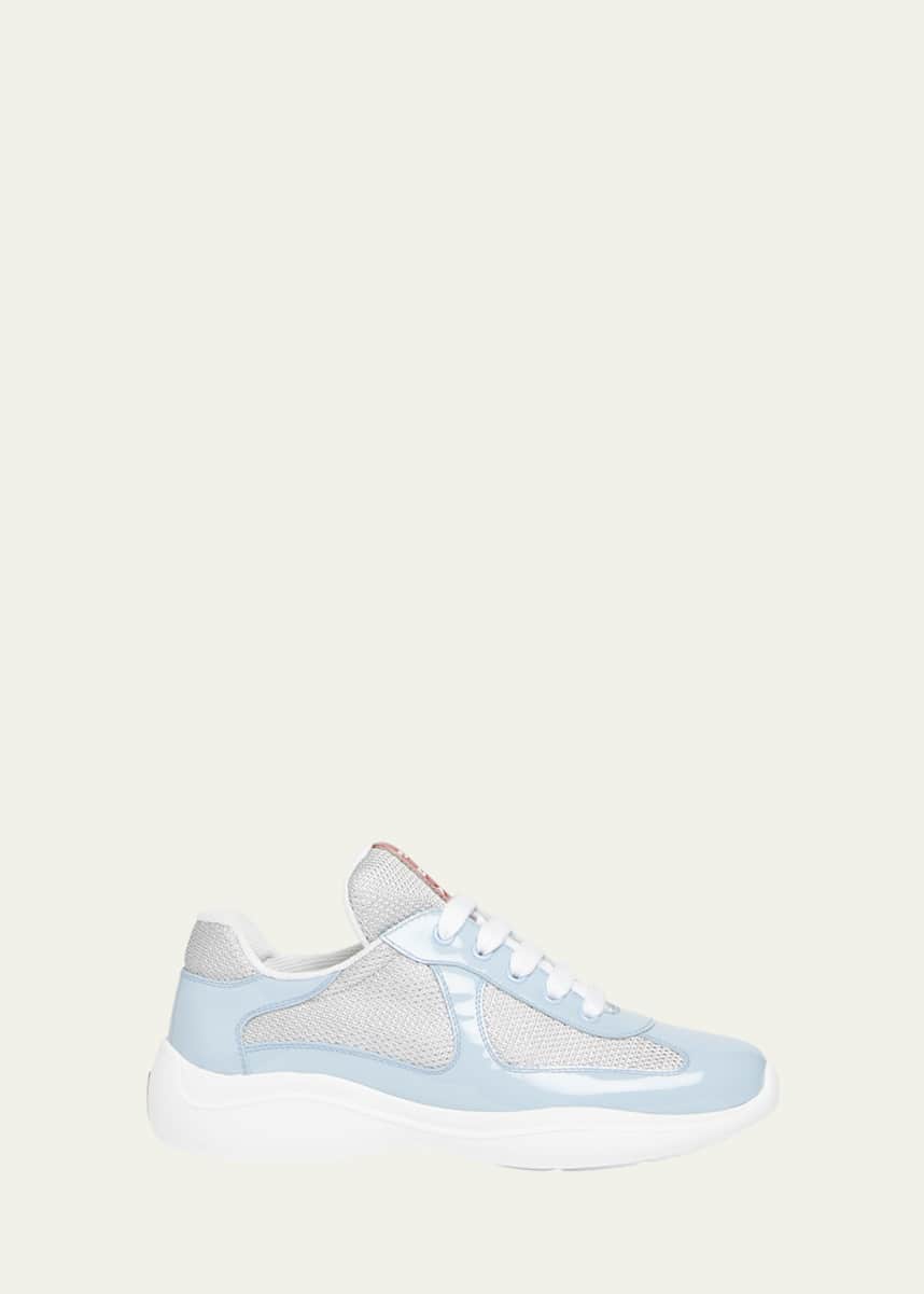 Prada America's Cup Vernice Patent Runner Sneakers
