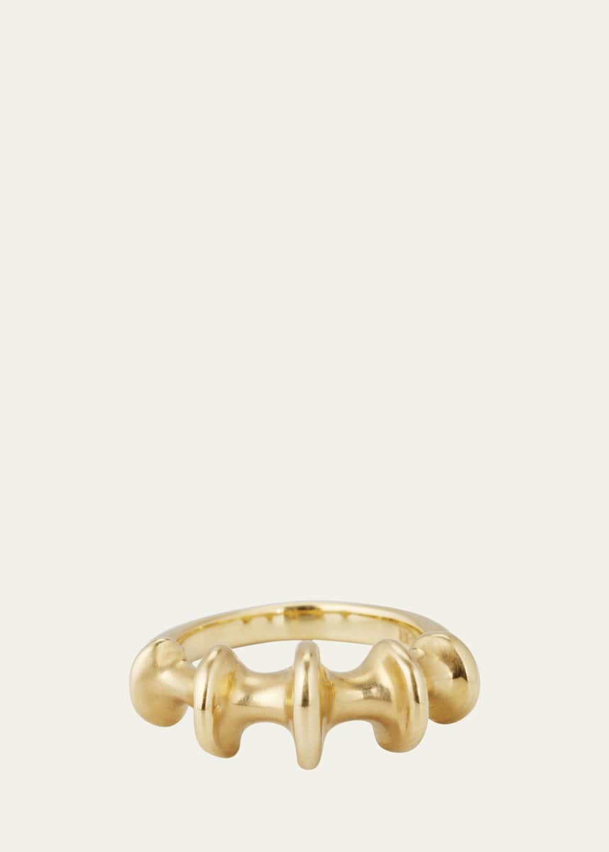 Vram Yellow Gold Chrona Band Ring, Size 6.5