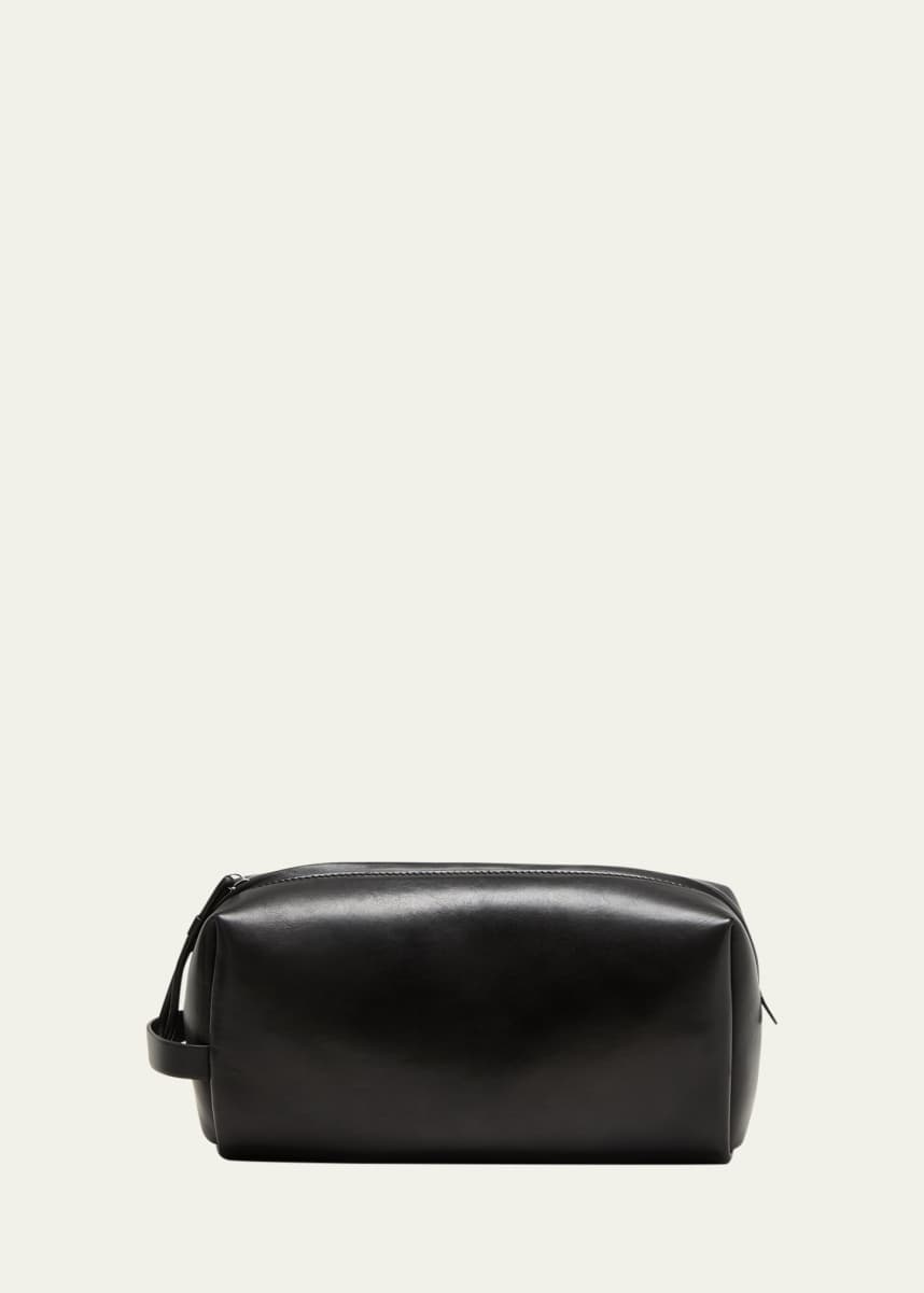 THE ROW Men's Clovis Leather Toiletry Pouch