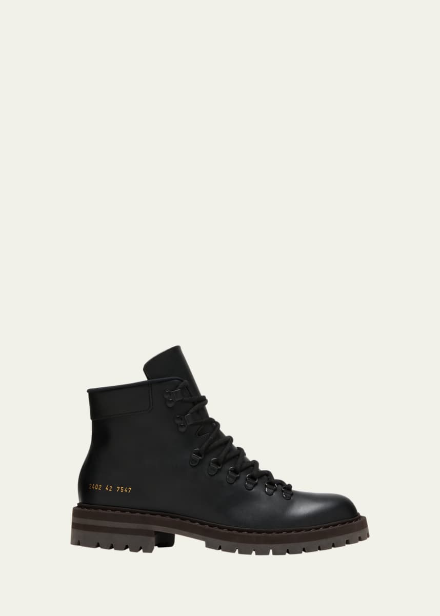 Common Projects Men's Leather Hiking Boots