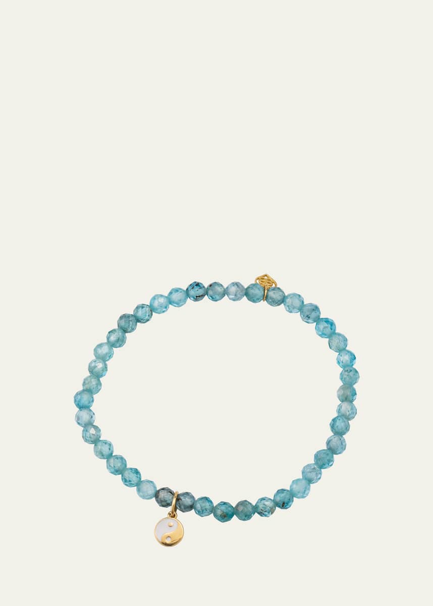 Sydney Evan Little Loves Girl's 14k Beaded Yin Yang Charm Bracelet