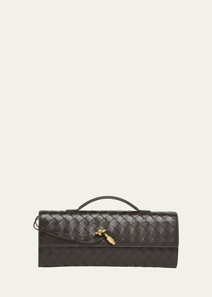 Bottega Veneta Long Andiamo Clutch Bag with Handle
