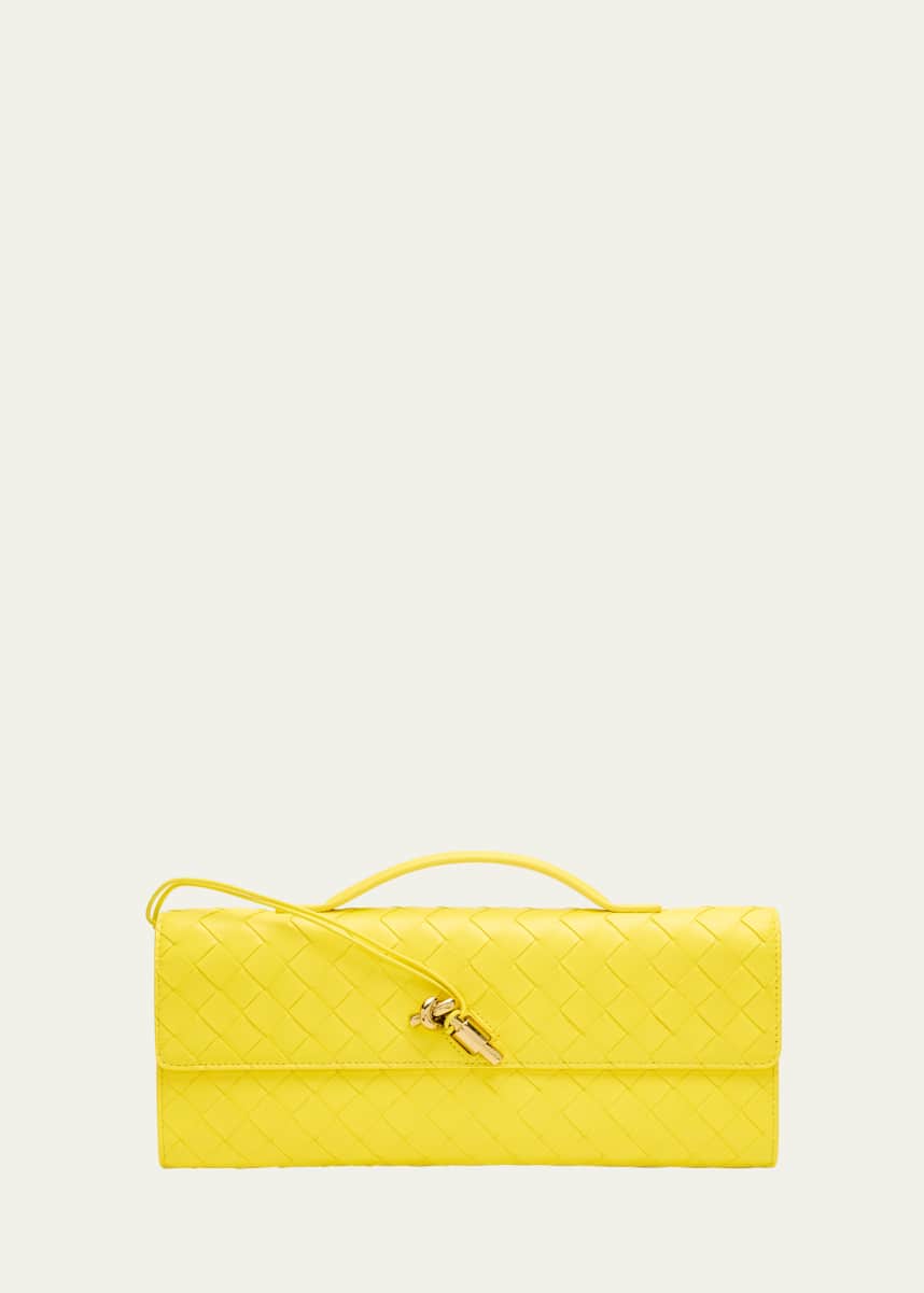 Bottega Veneta Long Andiamo Clutch Bag with Handle