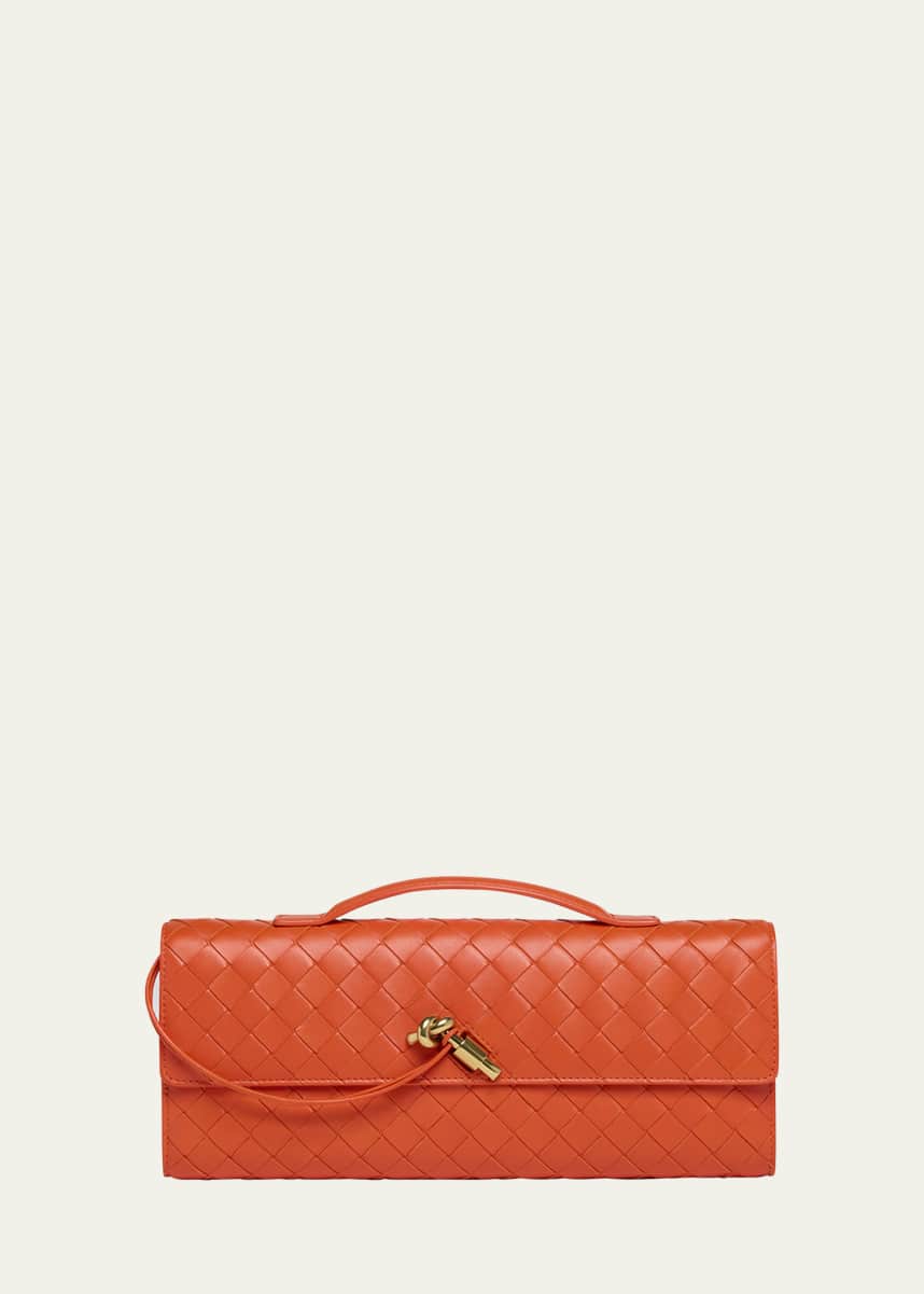 Bottega Veneta Long Andiamo Clutch Bag with Handle