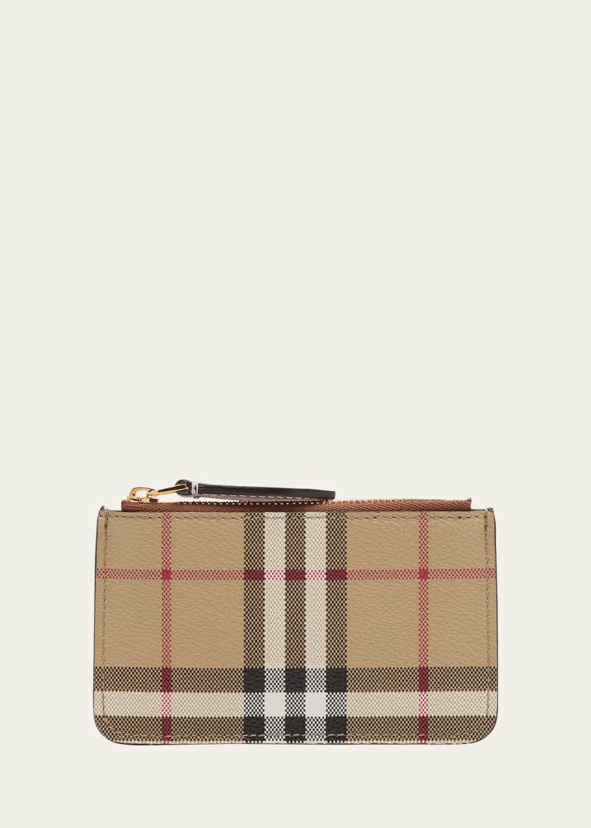 Burberry Kelbrook Check Zip Wallet