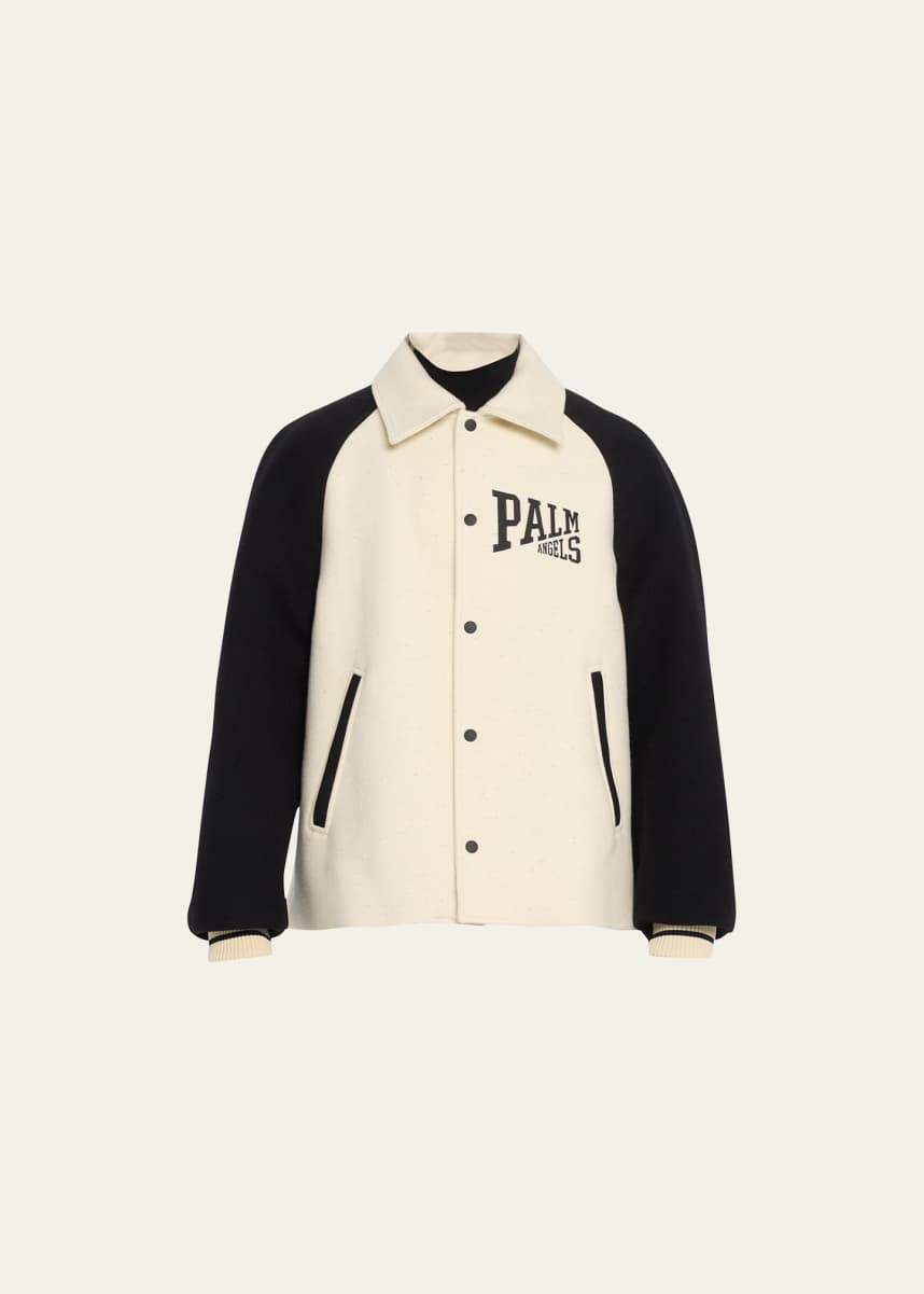 Palm Angels Men's PA Monogram Jacquard Track Jacket