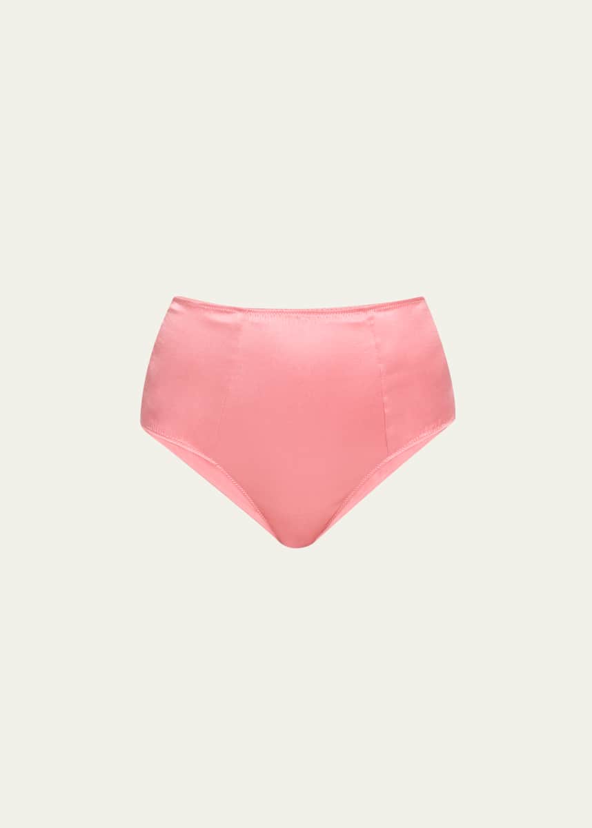 Kiki De Montparnasse Tous Les Jours High-Rise Stretch Silk Panties