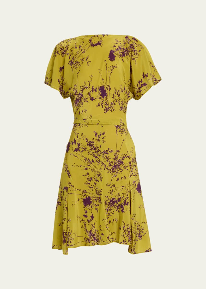 Victoria Beckham Abstract Draped Cutout Dress