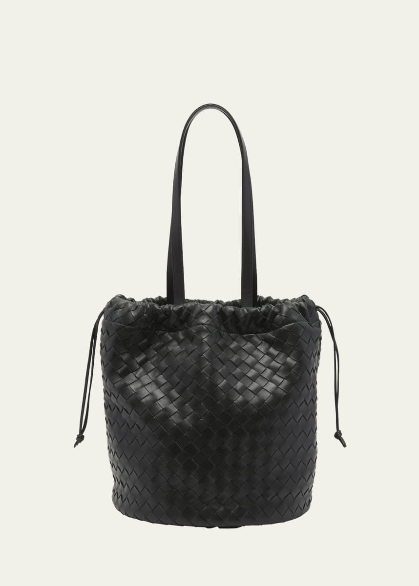 “Llife COW LEATHER MESH BAG”bottega Bottega Veneta Medium Intrecciato Leather Bucket Bag - Bergdorf