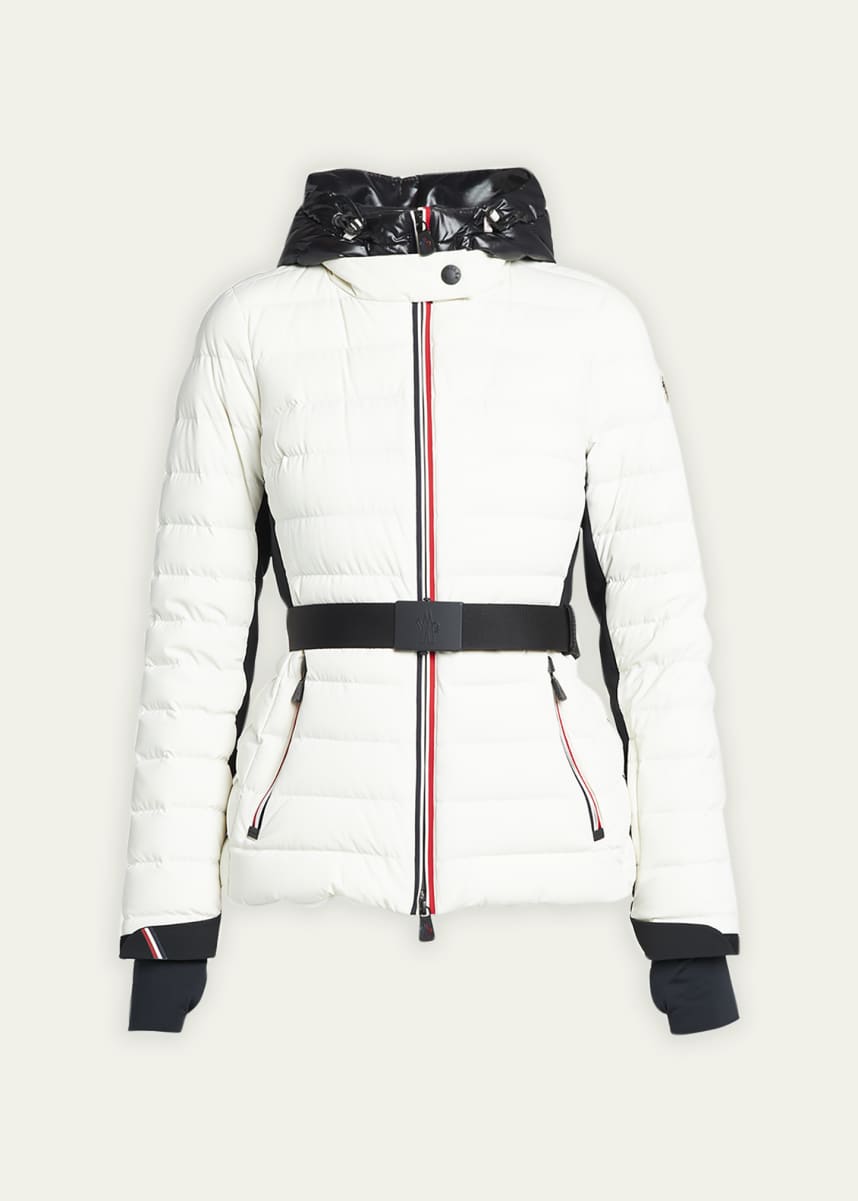 Moncler Grenoble Bruche Contrast Belted Puffer Jacket