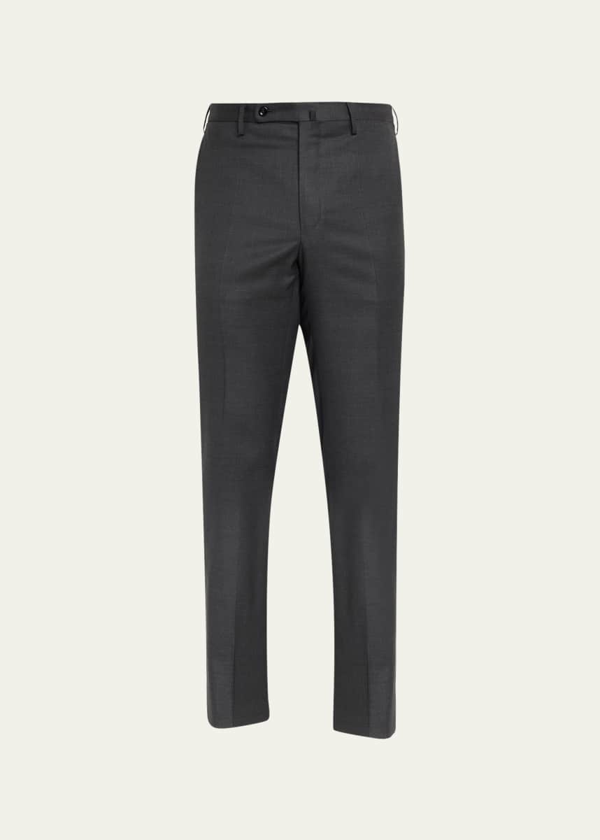 Incotex Men's Wool Sharkskin Dress Pants