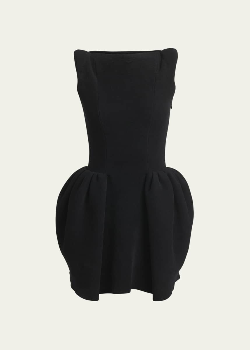 Versace Cowl-neck Strass Embellished Jersey Mini Slip Dress - Black