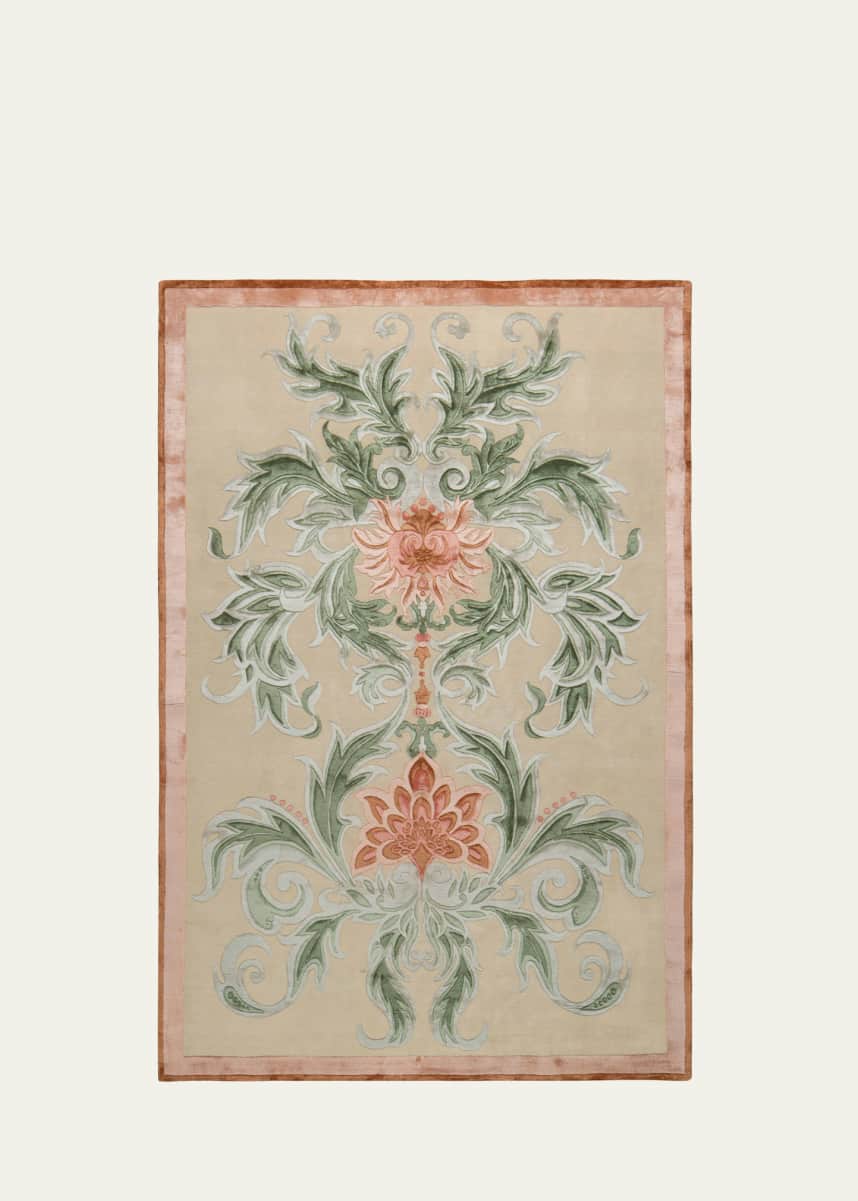 The Rug Company x Guo Pei Empress Coral Hand-Knotted Rug, 6' x 9'