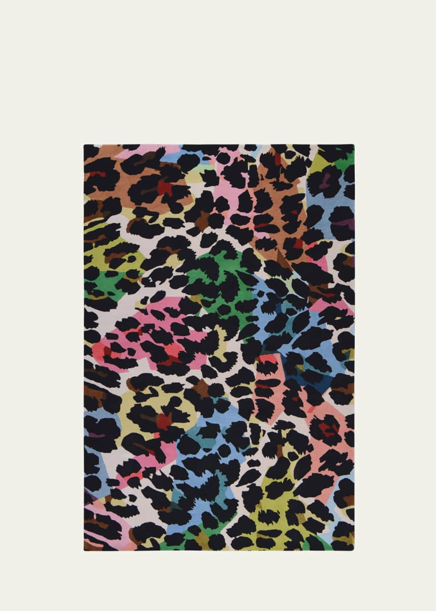 The Rug Company x Diane von Furstenberg Kaleidoscope Leopard Hand-Knotted Rug, 6' x 9'