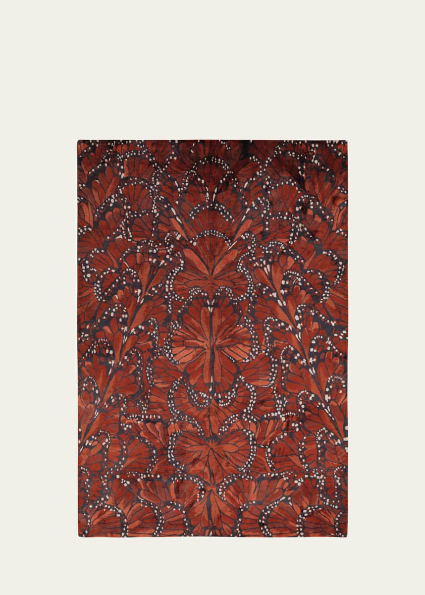 The Rug Company x McQueen Monarch Fire Hand-Knotted Rug, 9' x 12'