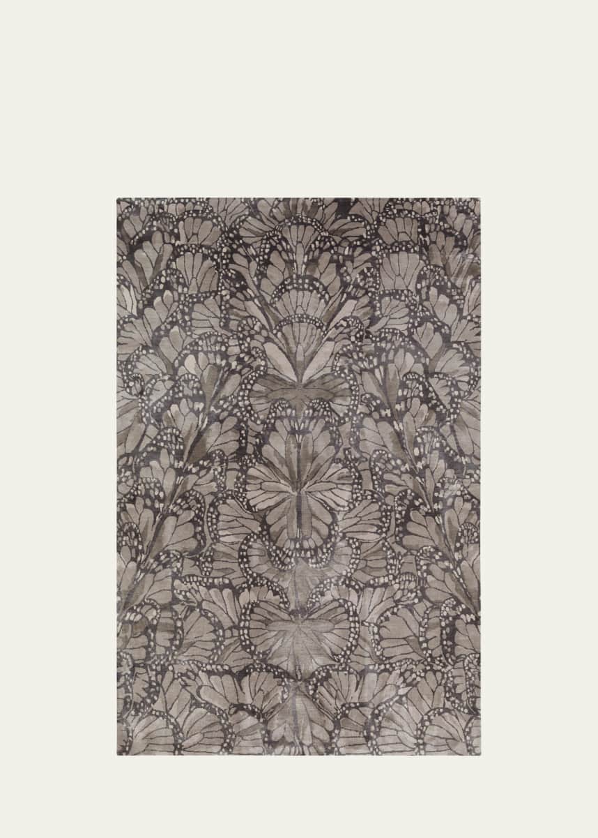 The Rug Company x McQueen Monarch Smoke Hand-Knotted Rug, 9' x 12'