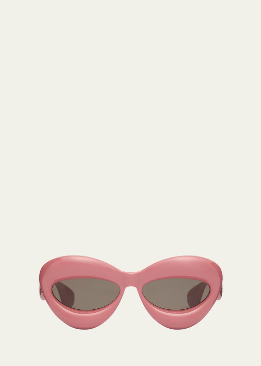 Loewe Inflated Pink Acetate Cat-Eye Sunglasses