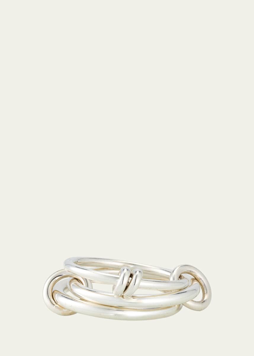 Spinelli Kilcollin Three Link Ring with Connectors in Sterling Silver