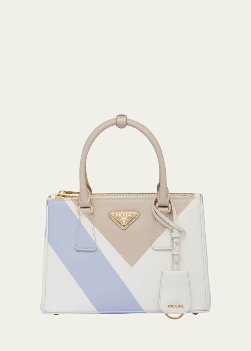 Prada Galleria Small Geometric-Print Top-Handle Bag